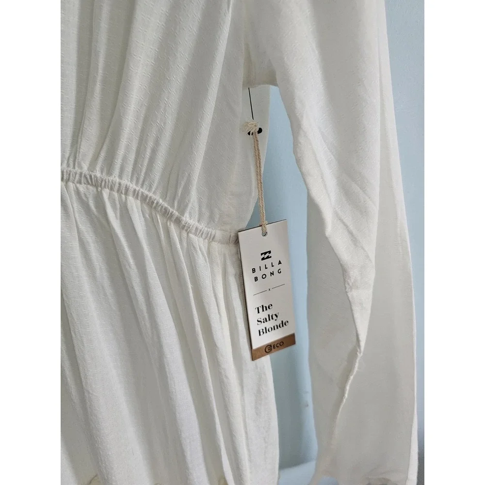 NEW Billabong The Salty Blonde Wander Lust Boho Beach Cover Up Maxi‎ Dress Small